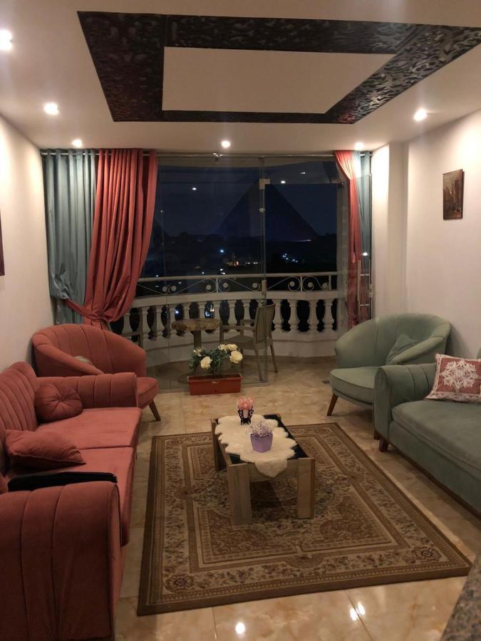 Full Pyramids View Apartment With Balcony For 8 P Kafret el-Gabal Екстериор снимка
