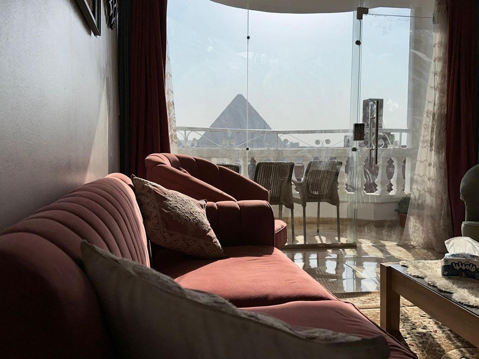 Full Pyramids View Apartment With Balcony For 8 P Kafret el-Gabal Екстериор снимка